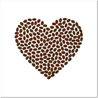 coffee heart Posters and Art